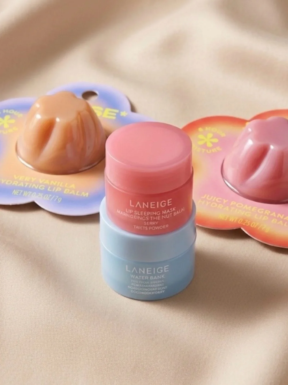 LANEIGE Pink Lip Sleeping Mask & Blue Water Bank Mini Duo